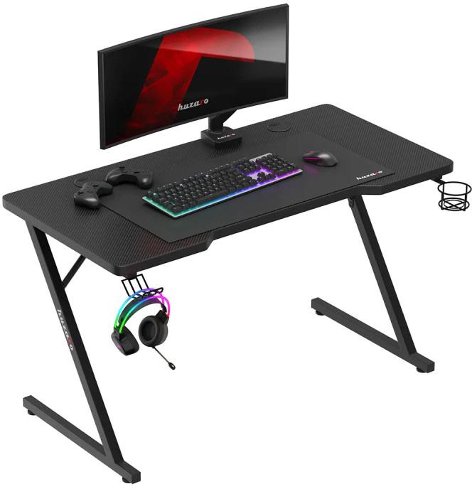 Mesa Gaming Hero 2.5 120cm (Preto) - HUZARO