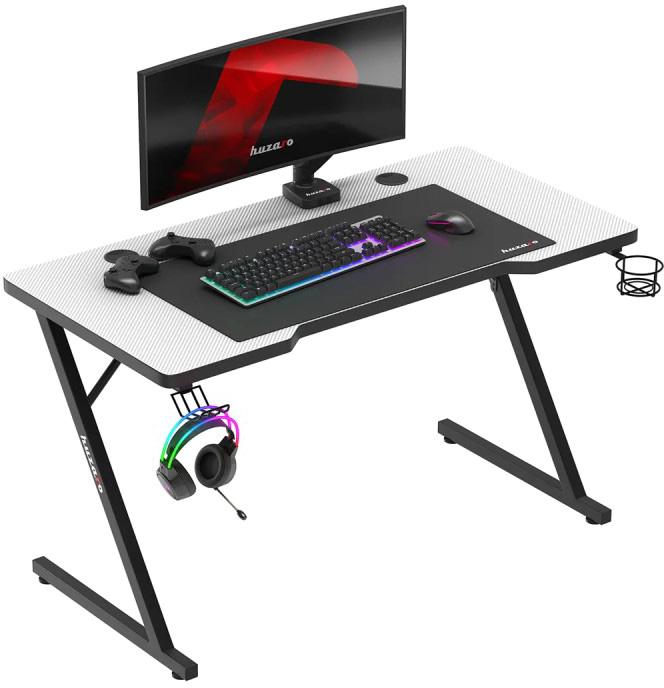 Mesa Gaming Hero 2.5 120cm (Branco) - HUZARO