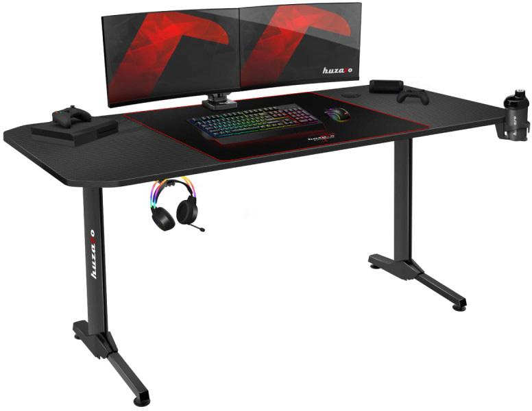 Mesa Gaming Hero 4.7 160cm (Preto) - HUZARO