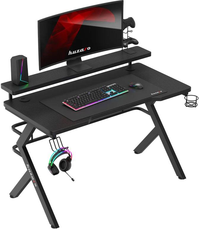 Mesa Gaming Hero 5.0 120cm (Preta) - HUZARO