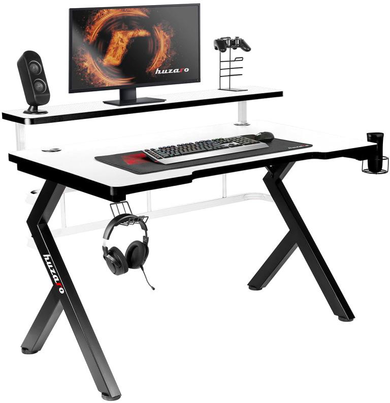 Mesa Gaming Hero 5.0 120cm (Branco) - HUZARO