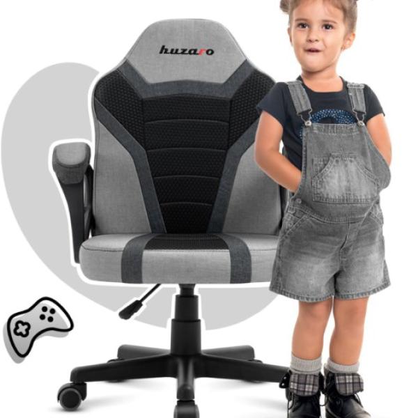 Cadeira Gaming Infantil Ranger 1.0 (Cinza) - HUZARO