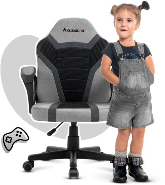 Cadeira Gaming Infantil Ranger 1.0 (Cinza) - HUZARO