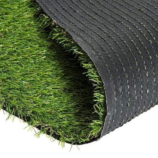 Relva Artificial 25 mm Rolo de Relva Artificial 300x100 cm Realista com Orifícios de Drenagem para Varanda Jardim Pátio Verde