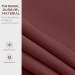 Toldo Manual Retrátil 3,5x2,5 m com Ângulo Ajustável Manivela, Estrutura de Alumínio e Proteção UPF30+ Vinho Tinto