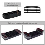 Step para Exercício Aeróbico Plataforma Step com Altura Ajustável em 2 Níveis com Carga Máxima 120kg para Exercício em Academia Casa 68x29x10 - 15cm Preto