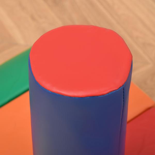 Conjunto de 7 Blocos de Espuma para Crianças de 1 - 3 Anos Blocos de Construção para Escalar e Gatinhar 60x40x11 cm Multicor