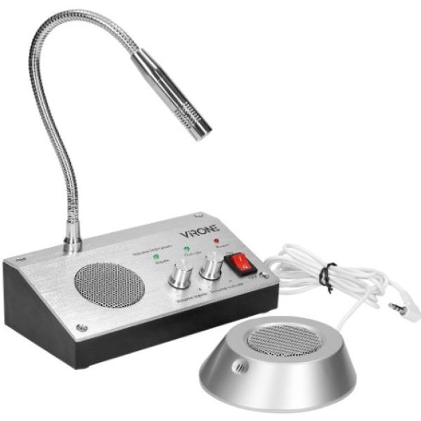 Microfone c/ Intercomunicador Bi - Direccional p/ Vidro - ORNO