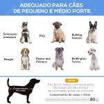 Cama Elevada para Cães Respirável para Cães Pequenos 91x69x29 cm Tecido de Textilene Apoio de Cabeça Preto