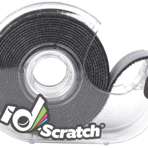 Fita de Velcro 2m x 2cm (Preto) - ID - SCRATCH