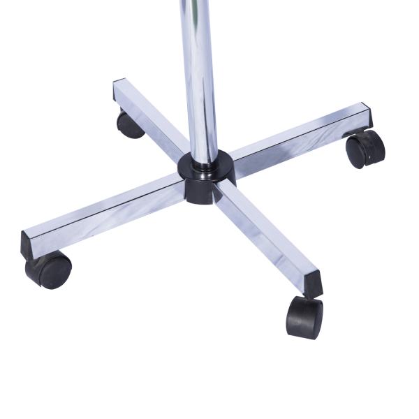 Secador de Cabelo de Coluna de Cabeleireiro com pé e viseira 1180 W potência 65x65x(115 - 165) cm Prata