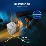Desumidificador 10L/dia Silencioso com 3 Modos Ecrã LED Temporizador 24H Bloqueio Infantil e Drenagem Contínua Branco
