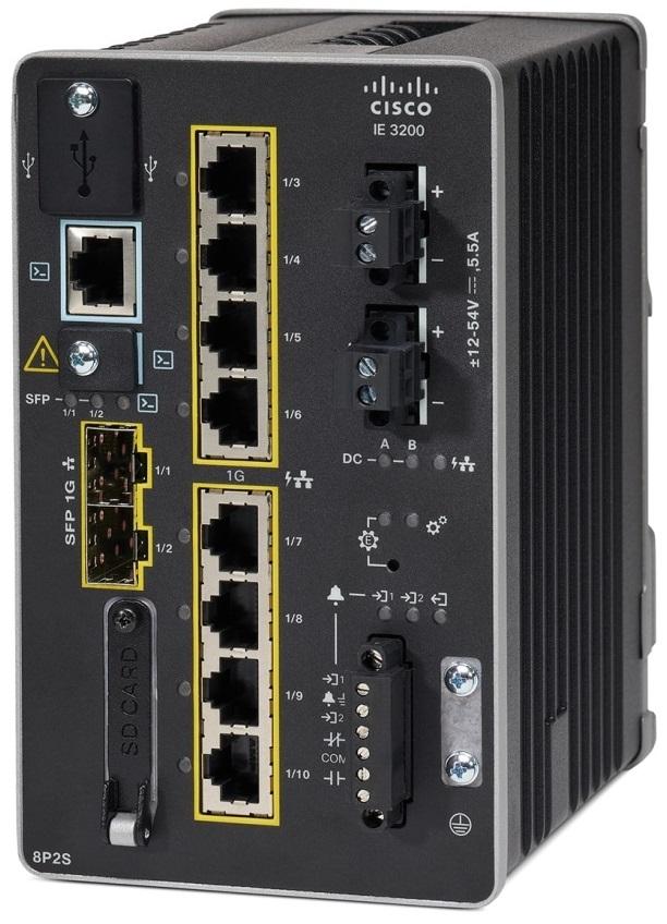 Switch de Rede Gerido L2 IE - 3200 - 8P2S - E Fast Ethernet (10/100) PoE - CISCO