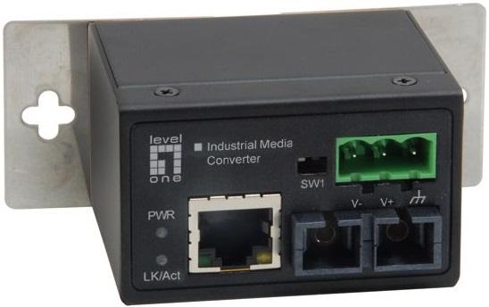 Media Converter RJ45 - SC Fast Ethernet Industrial IEC - 4301 (30km) - LEVEL ONE