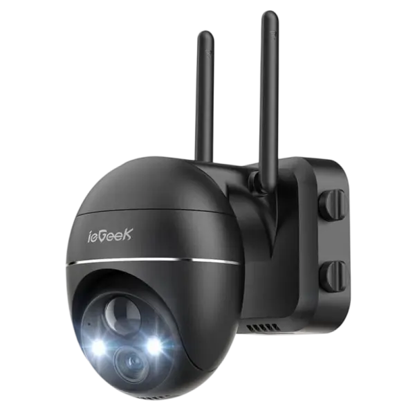 Câmara de Vigilância Exterior WiFi 3MPx ZS - GX1S (Preto) - IEGEEK