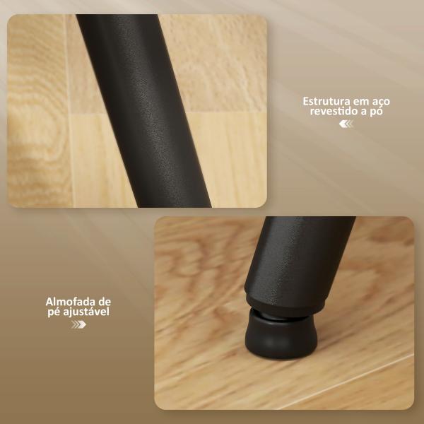 Conjunto de 4 Cadeiras de Sala de Jantar Modernas Cadeiras Estofadas em Veludo com Encosto Alto e Pés de Aço 50x52x83 cm Creme