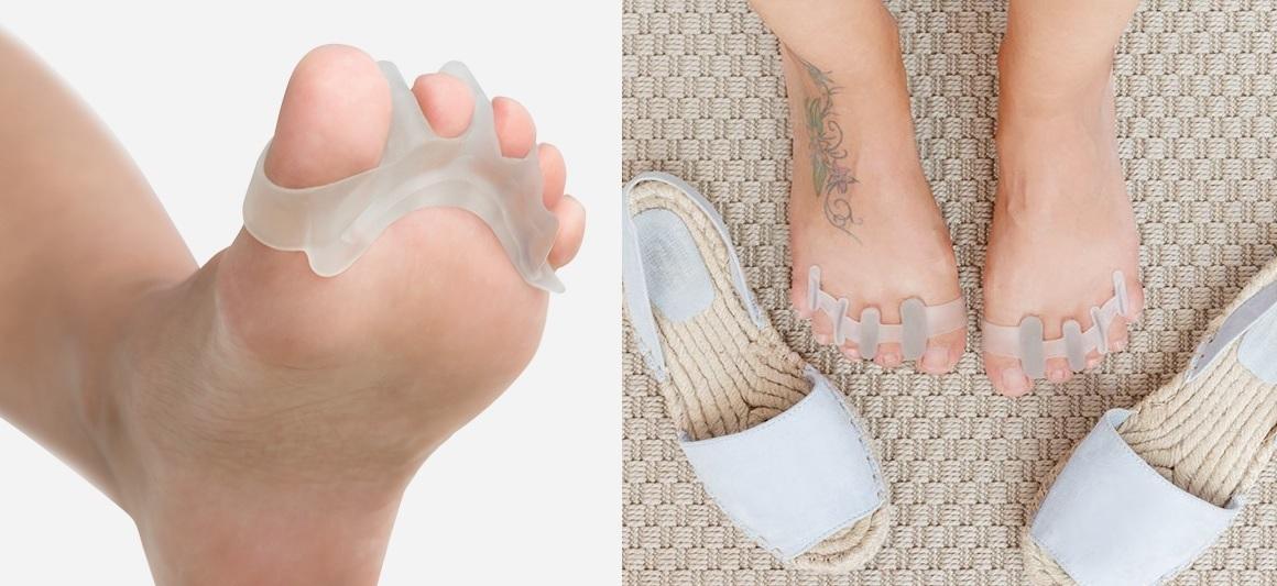 Pack 2x Separador de Dedos dos Pés em Silicone p/ Relaxamento - INNOVAGOODS