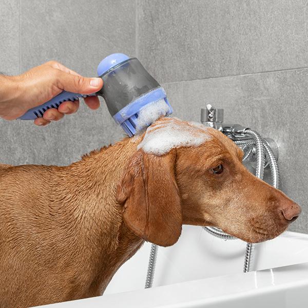 Escova de Banho c/ Deposito para Animais de Estimação - INNOVAGOODS