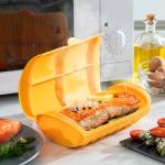Recepiente de Silicone para Cozinhar a Vapor c/ Receitas Cooksty - INNOVAGOODS