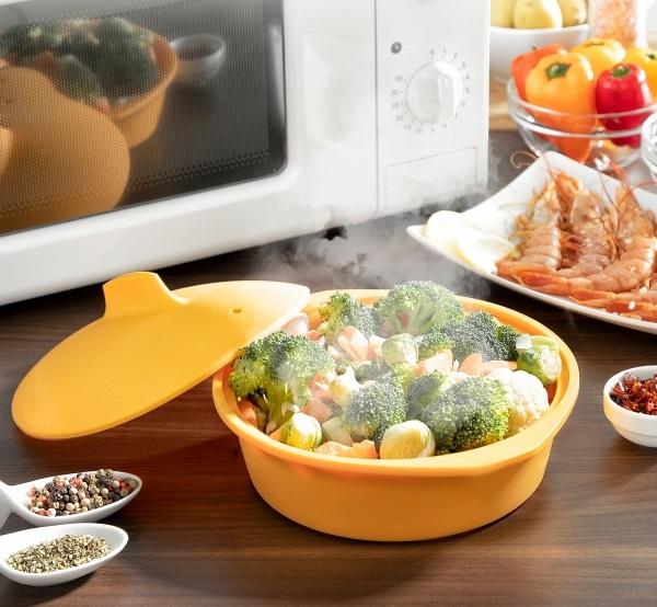 Panela de Vapor de Silicone Multifunções c/ Receitas Silicotte - INNOVAGOODS