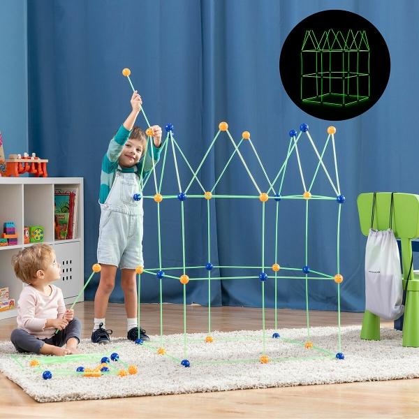 Kit de Construções de Fortalezas p/ Criança Builkitt (155 Peças) - INNOVAGOODS