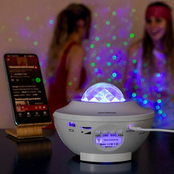 Projetor de Estrelas LED e Laser c/ Altifalante Sedlay - INNOVAGOODS