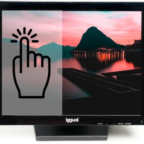 Monitor Tátil TFT LCD 15 MTL15C XGA (Preto) - IGGUAL