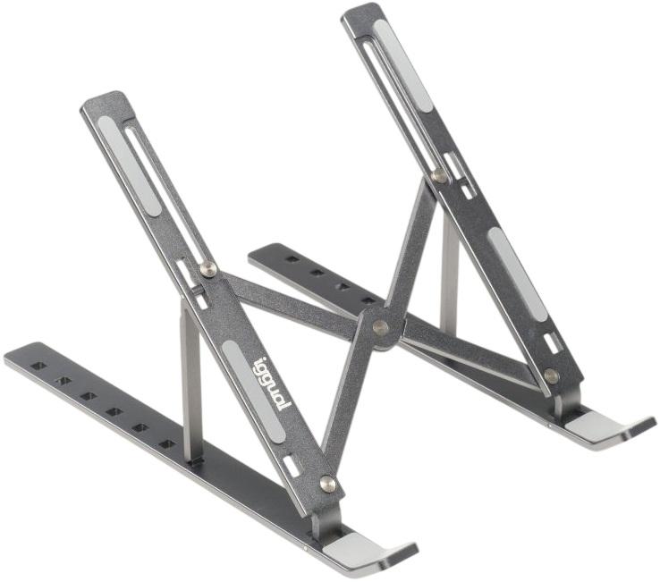Suporte Portátil Dobrável p/ Portáteis até 17 (Cinzento) - IGGUAL