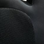 Cadeira de Escritório Ergonómica Cadeira de Escritório Giratória com Altura Ajustável Encosto Alto Estofado em Couro PU e Malha Transpirável 71x61x108 - 118cm Preto