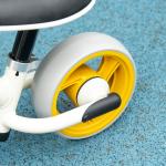 Bicicleta sem Pedais para Crianças de 18 - 48 Meses Bicicleta de Equilíbrio com Assento Ajustável em Altura 66,5x34x47 cm Branco