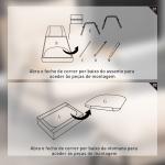 Poltrona Relax com Apoio para os Pés Poltrona Reclinável com Encosto Ajustável Estofada em Veludo 68x91,5x88 cm Bege