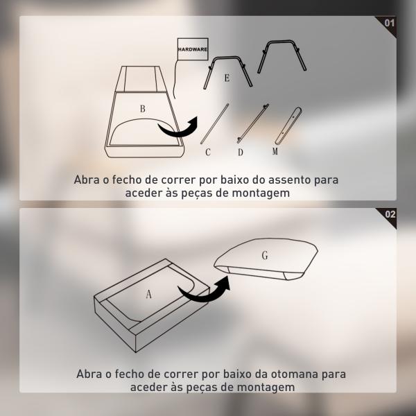 Poltrona Relax com Apoio para os Pés Poltrona Reclinável com Encosto Ajustável Estofada em Veludo 68x91,5x88 cm Bege