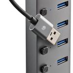 Hub USB 8 - EM - 1 c/ Interruptor (8x USB - A) - NGS