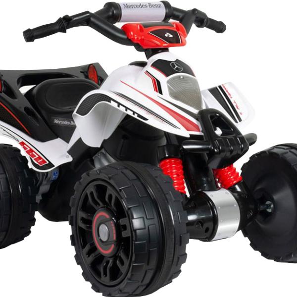Moto4 Mercedes ATV 12V Branco - INJUSA