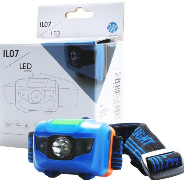 Lanterna de Cabeça 1x LED 3W Branco IPX4