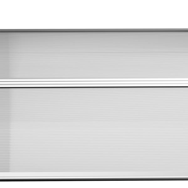 Marquise de Proteção 110x60cm Marquise Exterior para Portas e Janelas contra o Sol e Chuva com Suporte de PP Policarbonato Cinza