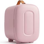 Frigorífico Pequeno de Cosméticos 4L 9V/240V para Arrefecer e Aquecer Mini Frigorífico para Beleza 20,3x26,3x28 cm Rosa