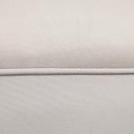 Banco de Pé de Cama Banco com Braços Curvados Estofado e Pés de Madeira Carga Máxima 130kg 102x31x51cm Creme