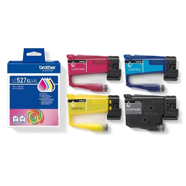 Pack de 4 Tinteiros Brother LC527XL Originais — Recondicionado