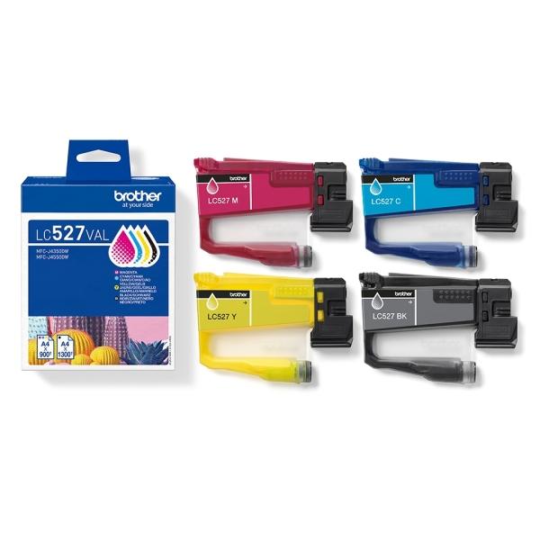 Pack de 4 Tinteiros Brother LC527 Originais — Recondicionado