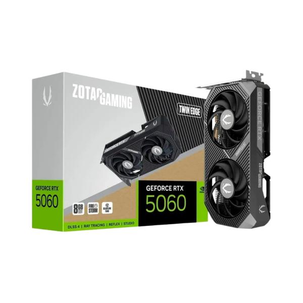 Placa Gráfica Zotac RTX 5060 Twin Edge OC 8gb 3x DP 1x Hdmi Pci Express 5.0