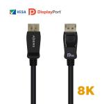 Cabo DisplayPort 1.4 AISENS Certificado Macho/Macho 8K 60 Hz 2 m Preto — Recondicionado