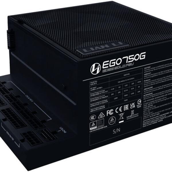 Fonte Modular Lian Li Edge 750W 80+ Gold Preto — Recondicionada