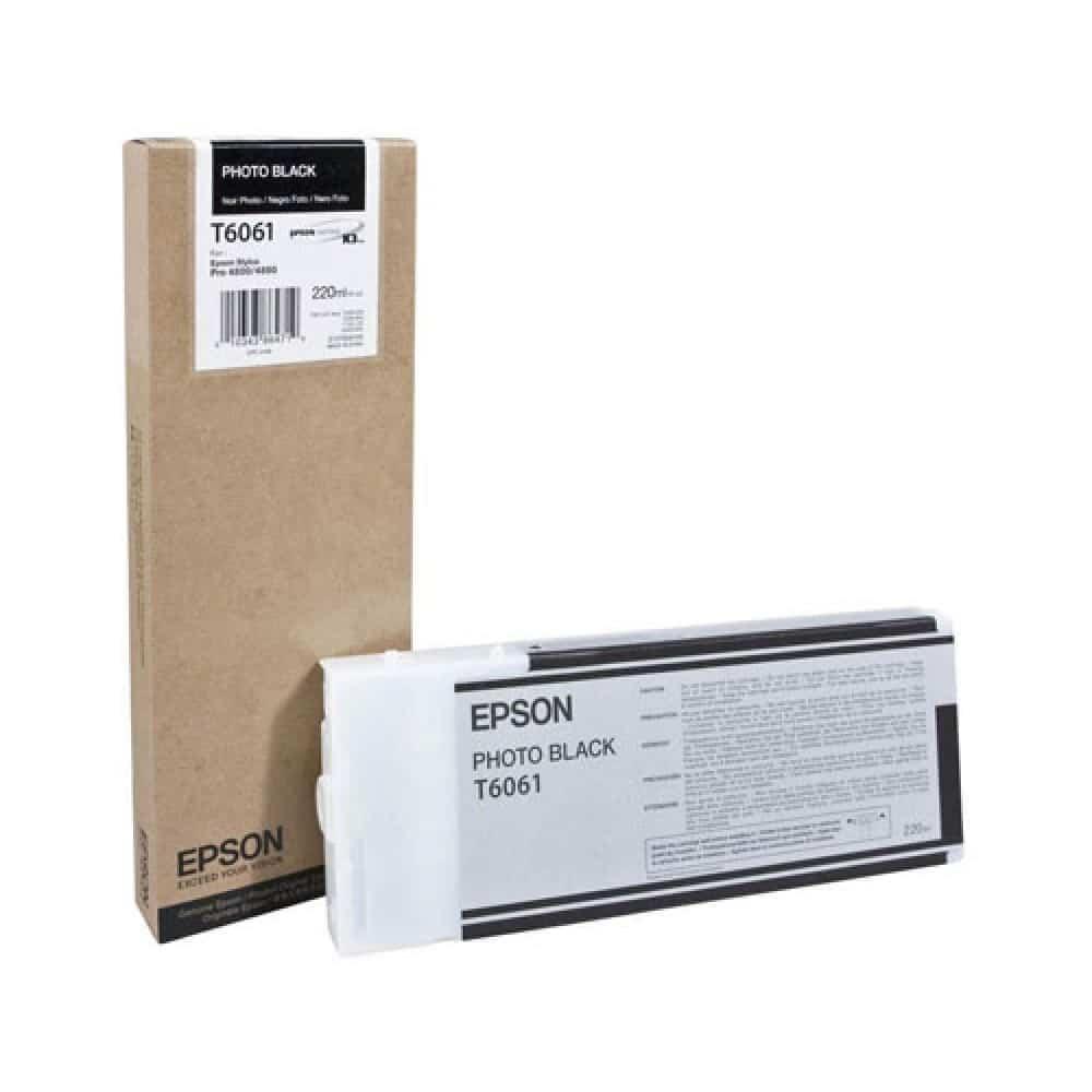 Tinteiro Original Epson T6061 Preto Photo — Recondicionado