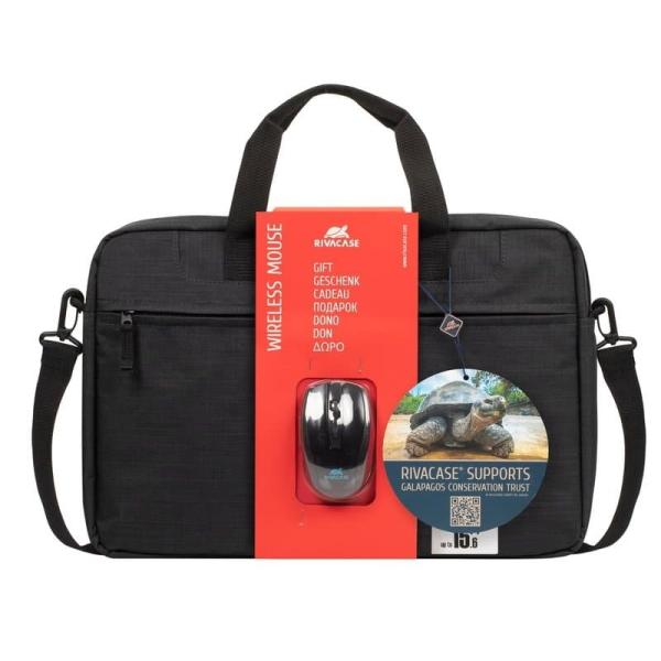 Mala Portátil Rivacase Regent 15.6" + Rato sem Fio — Recondicionado