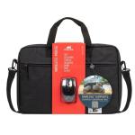 Mala Portátil Rivacase Regent 15.6" + Rato sem Fio — Recondicionado