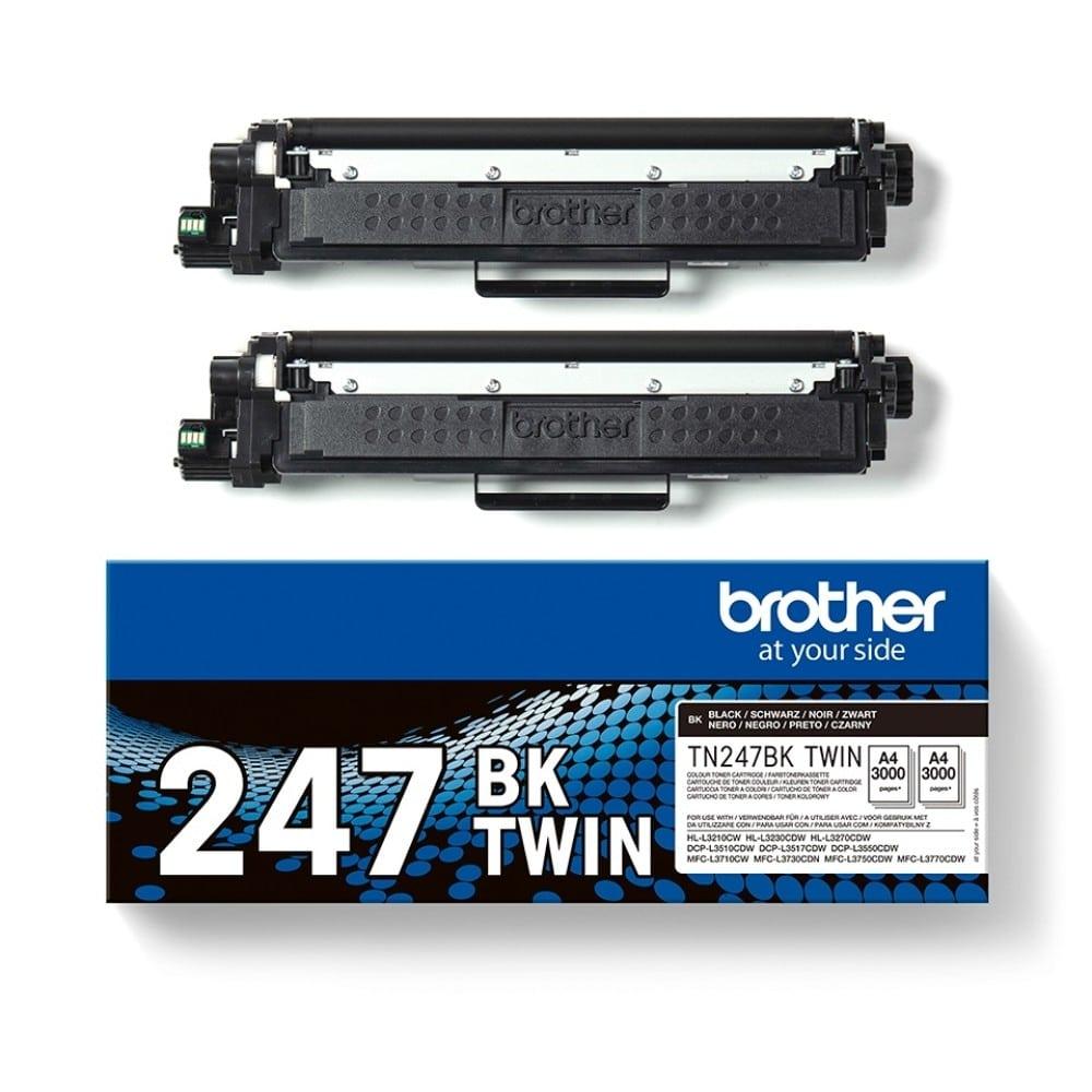 Toner Original Brother TN247BK Pack 2 Unidades Preto — Recondicionado