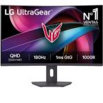Monitor Gaming Curvo LG UltraGear 32G600A - B 31.5" QHD 1ms 180Hz VA Regulavel em altura Preto