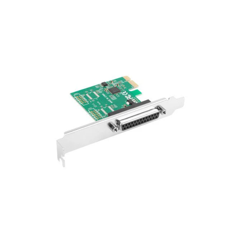 Placa PCIe x1 Lanberg com Porta Paralela LPT (DB25) + Suporte Low Profile — Recondicionada
