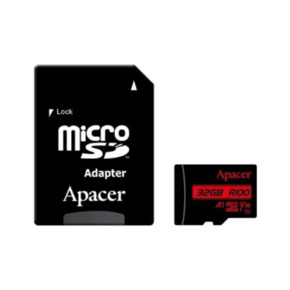 Micro SDHC Apacer 32GB microSD HC UHS 1 com Adaptador/ Clase 10/ 100MBs — Recondicionado